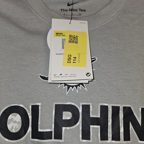 Nike Tee Dolphins Salute To Service Men's Long Sleeve Size Small - Picture 6 of 11